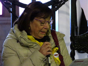 Concentraci&oacute; per la llibertat dels presos pol&iacute;tics a la pla&ccedil;a del Vi