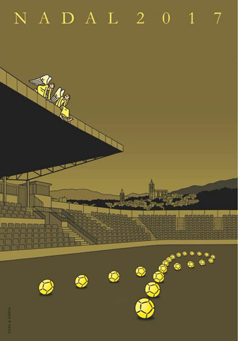 Variaci&oacute; del cartell dels Pastorets de Girona 2017, obra d'&Agrave;ngel del Pozo