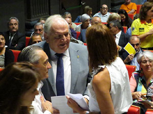 Diada Nacional 2017. Acte institucional a l'Auditori Josep Irla, amb parlaments de Marta Madrenas, Ferm&iacute; Santamaria i Dolors Bassa