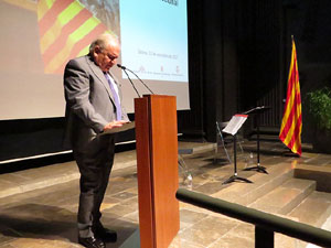 Diada Nacional 2017. Acte institucional a l'Auditori Josep Irla, amb parlaments de Marta Madrenas, Ferm&iacute; Santamaria i Dolors Bassa