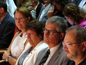 Diada Nacional 2017. Acte institucional a l'Auditori Josep Irla, amb parlaments de Marta Madrenas, Ferm&iacute; Santamaria i Dolors Bassa
