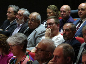 Diada Nacional 2017. Acte institucional a l'Auditori Josep Irla, amb parlaments de Marta Madrenas, Ferm&iacute; Santamaria i Dolors Bassa