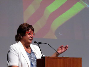 Diada Nacional 2017. Acte institucional a l'Auditori Josep Irla, amb parlaments de Marta Madrenas, Ferm&iacute; Santamaria i Dolors Bassa