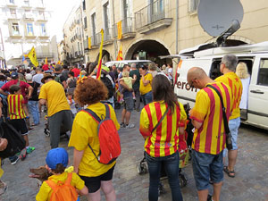 Diada Nacional 2017. Concentraci&oacute; a la pla&ccedil;a del Vi