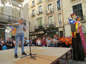 Diada Nacional 2017. Concentraci&oacute; a la pla&ccedil;a del Vi