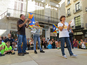 Diada Nacional 2017. Concentraci&oacute; a la pla&ccedil;a del Vi