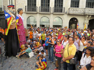 Diada Nacional 2017. Concentraci&oacute; a la pla&ccedil;a del Vi
