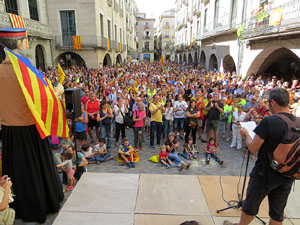 Diada Nacional 2017. Concentraci&oacute; a la pla&ccedil;a del Vi