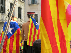 Diada Nacional 2017. Concentraci&oacute; a la pla&ccedil;a del Vi