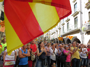 Diada Nacional 2017. Concentraci&oacute; a la pla&ccedil;a del Vi