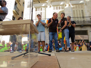 Diada Nacional 2017. Concentraci&oacute; a la pla&ccedil;a del Vi