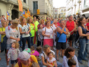 Diada Nacional 2017. Concentraci&oacute; a la pla&ccedil;a del Vi
