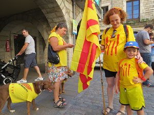Diada Nacional 2017. Concentraci&oacute; a la pla&ccedil;a del Vi