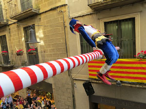 Festes de Primavera de Girona 2018. Penjada del Tarl&agrave;
