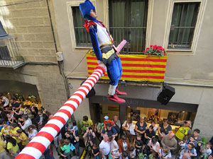 Festes de Primavera de Girona 2018. Penjada del Tarl&agrave;