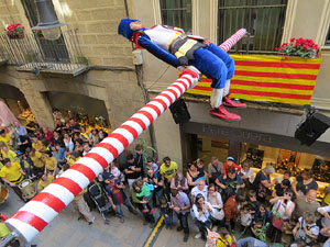 Festes de Primavera de Girona 2018. Penjada del Tarl&agrave;