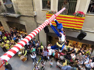 Festes de Primavera de Girona 2018. Penjada del Tarl&agrave;