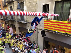 Festes de Primavera de Girona 2018. Penjada del Tarl&agrave;