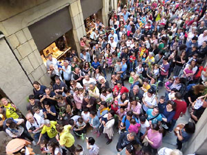 Festes de Primavera de Girona 2018. Penjada del Tarl&agrave;