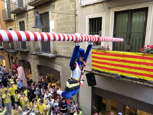 Festes de Primavera de Girona 2018. Penjada del Tarl&agrave;