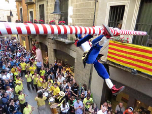 Festes de Primavera de Girona 2018. Penjada del Tarl&agrave;