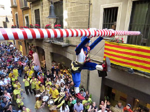 Festes de Primavera de Girona 2018. Penjada del Tarl&agrave;