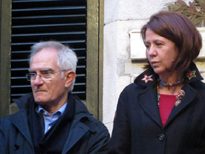 Setmana Santa 2018 a Girona. Sortida dels Manaies per lliurar el Pen&oacute;