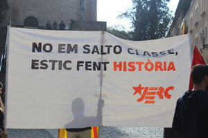 Concentraci&oacute; per la llibertat dels presos pol&iacute;tics a la pla&ccedil;a del Vi