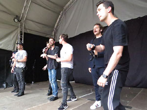 Festival A Capella 2018. Actuaci&oacute; d'Audiofeel a la pla&ccedil;a de la Independ&egrave;ncia