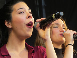 Festival A Capella 2018. Actuaci&oacute; del grup A Grup Vocal a la pla&ccedil;a de la Independ&egrave;ncia