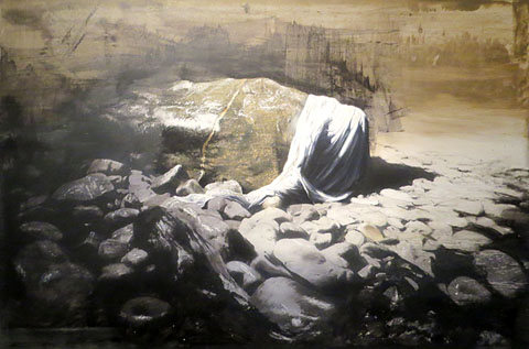 L'enyor de mar. Acr&iacute;lic sobre tela. 195 x 130 cm