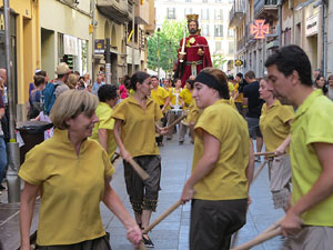 Cercavila de la Flama del Canig&oacute; 2018 fins la pla&ccedil;a del Vi