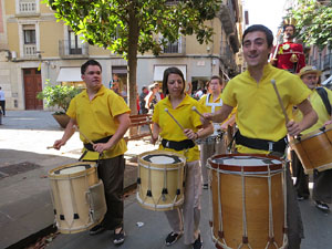 Cercavila de la Flama del Canig&oacute; 2018 fins la pla&ccedil;a del Vi