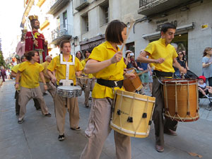 Cercavila de la Flama del Canig&oacute; 2018 fins la pla&ccedil;a del Vi