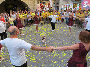 Sardanes i m&uacute;sica a la pla&ccedil;a del Vi