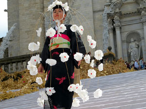 Temps de Flors 2018. Grup d'asi&agrave;tics despr&eacute;s de la inauguraci&oacute; de la 63ena. edici&oacute;