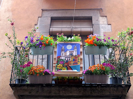Temps de Flors 2018. Instal&middot;lacions i muntatges florals al carrer Ballesteries
