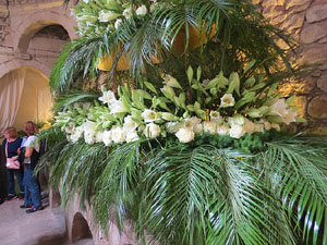 Temps de Flors 2018. Decoracions florals als diversos espais dels Banys &Agrave;rabs