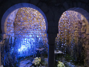 Temps de Flors 2018. Decoracions florals als diversos espais dels Banys &Agrave;rabs