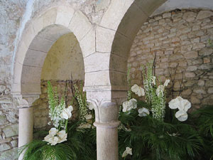Temps de Flors 2018. Decoracions florals als diversos espais dels Banys &Agrave;rabs