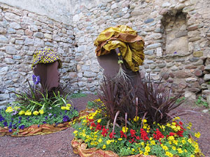 Temps de Flors 2018. Decoracions florals als diversos espais dels Banys &Agrave;rabs