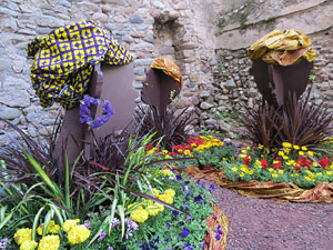 Temps de Flors 2018. Decoracions florals als diversos espais dels Banys &Agrave;rabs