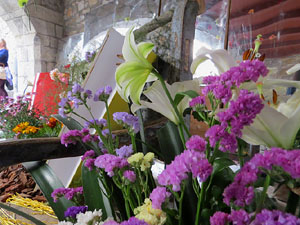 Temps de Flors 2018. Instal&middot;lacions florals al pati de la Casa Boadas Formiga