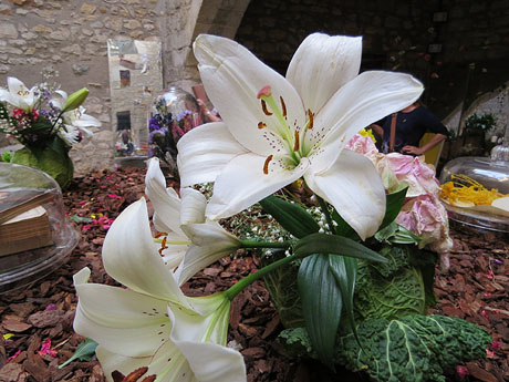 Temps de Flors 2018. Instal&middot;lacions i muntatges florals al pati de la Casa Boadas Formiga
