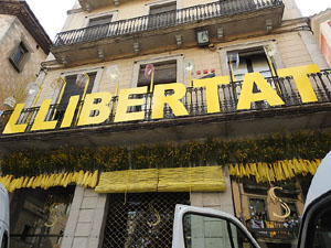 Temps de Flors 2018. Instal&middot;lacions 'El Bosc de la Llibertat' a la pla&ccedil;a del Vi, carrer Ciutadans i pla&ccedil;a de l'Oli