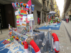 Temps de Flors 2018. Instal&middot;lacions i muntatges als espais del carrer Nou