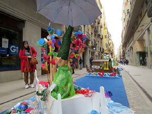 Temps de Flors 2018. Instal&middot;lacions i muntatges als espais del carrer Nou