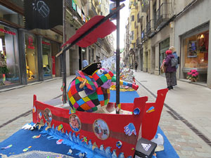 Temps de Flors 2018. Instal&middot;lacions i muntatges als espais del carrer Nou