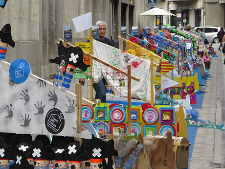 Temps de Flors 2018. Instal&middot;lacions i muntatges als espais del carrer Nou