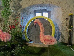 Temps de Flors 2018. Muntatges florals als diversos espais dels Soterranis de la Catedral